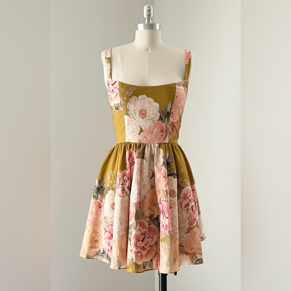 Floral Strap Mini Dress